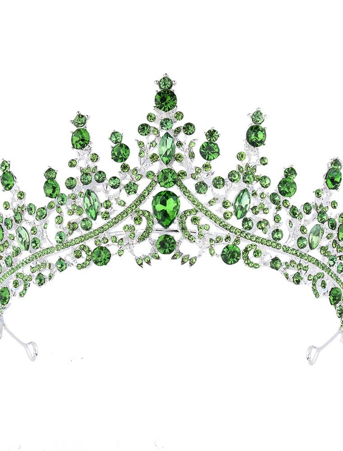 Side view of crystal crown.