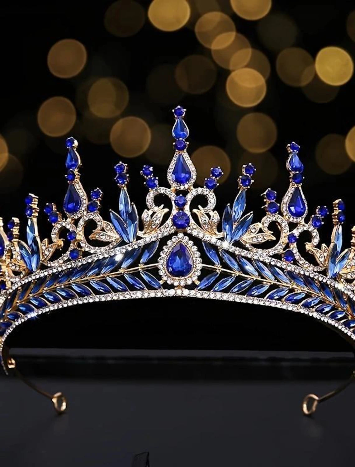 Sparkling rhinestone bridal tiara.