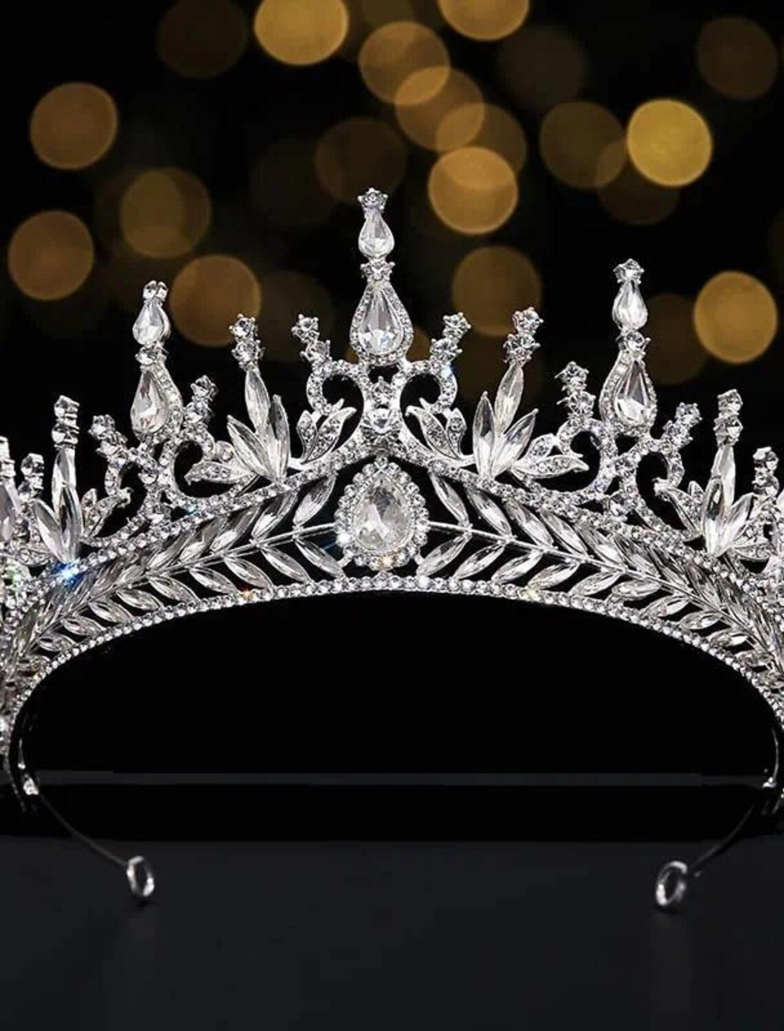 Elegant wedding crown diadem.