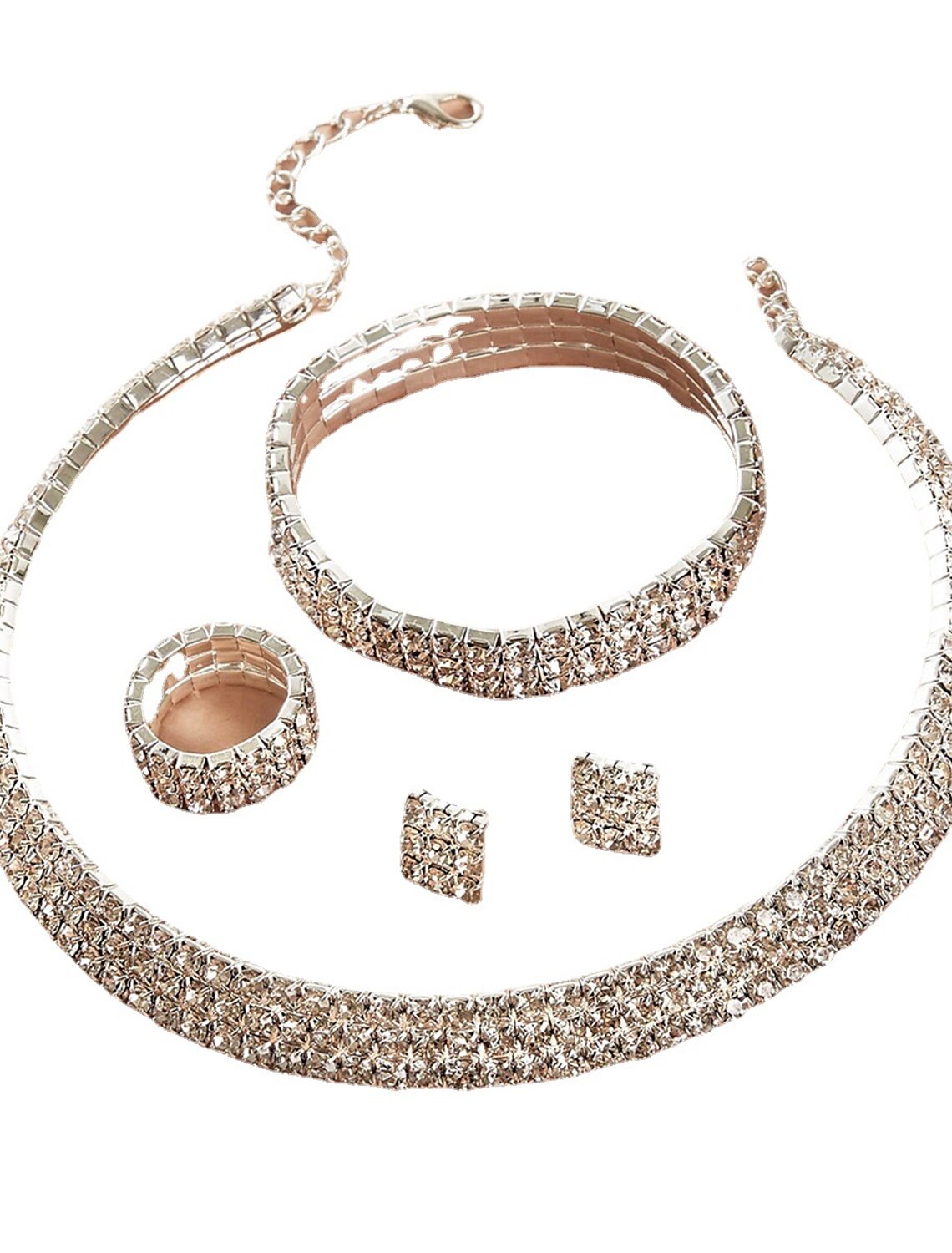 Elegant Stainless Steel Bridal Bracelet.