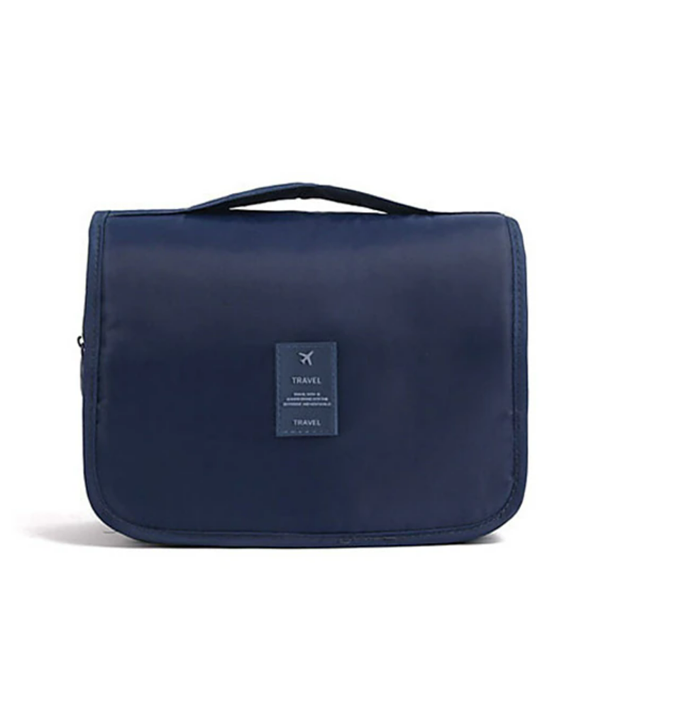 Detail of the waterproof fabric on the travel bag.