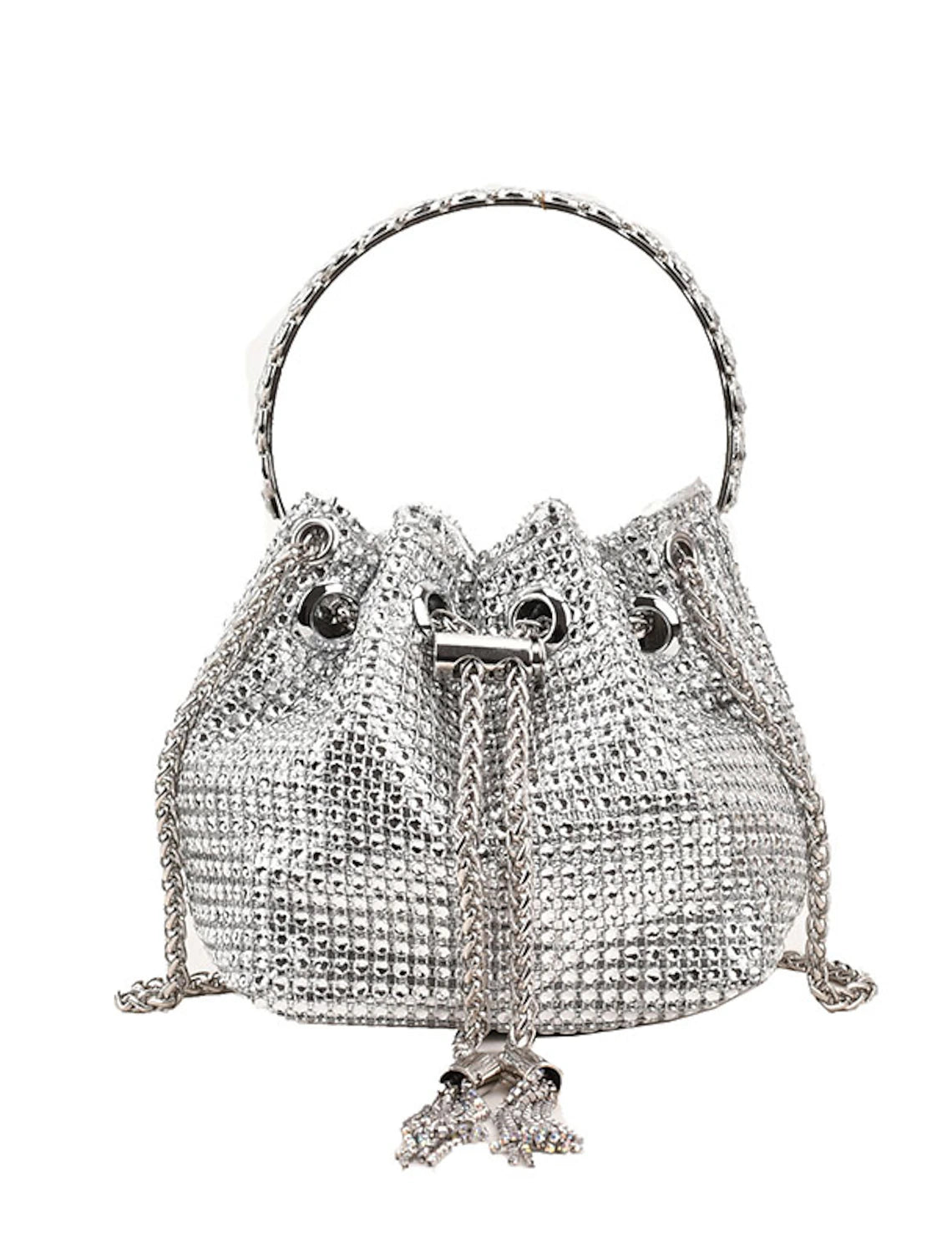 Sparkling crystal clutch bag, perfect for weddings and parties.
