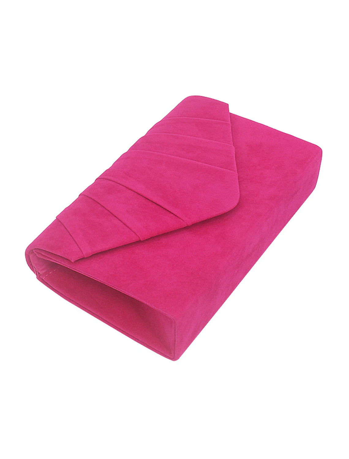Side view of the women's clutch bag, highlighting its slim profile.