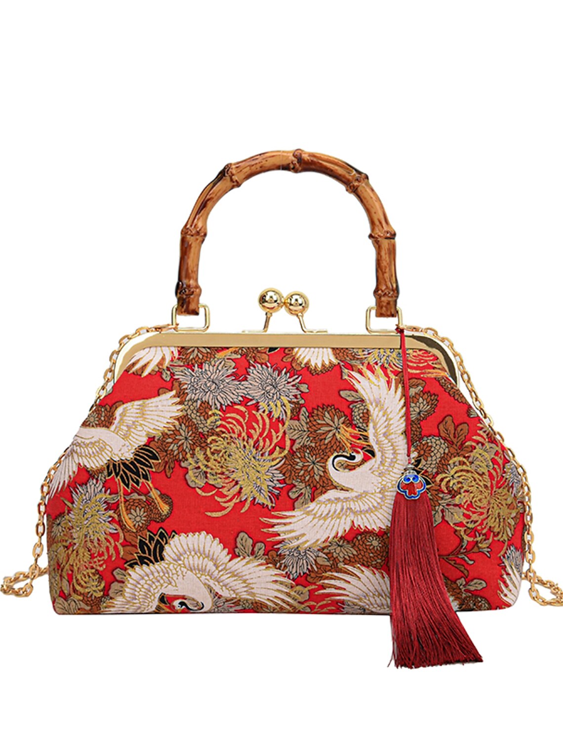 Stylish geometric handbag for parties and weddings.