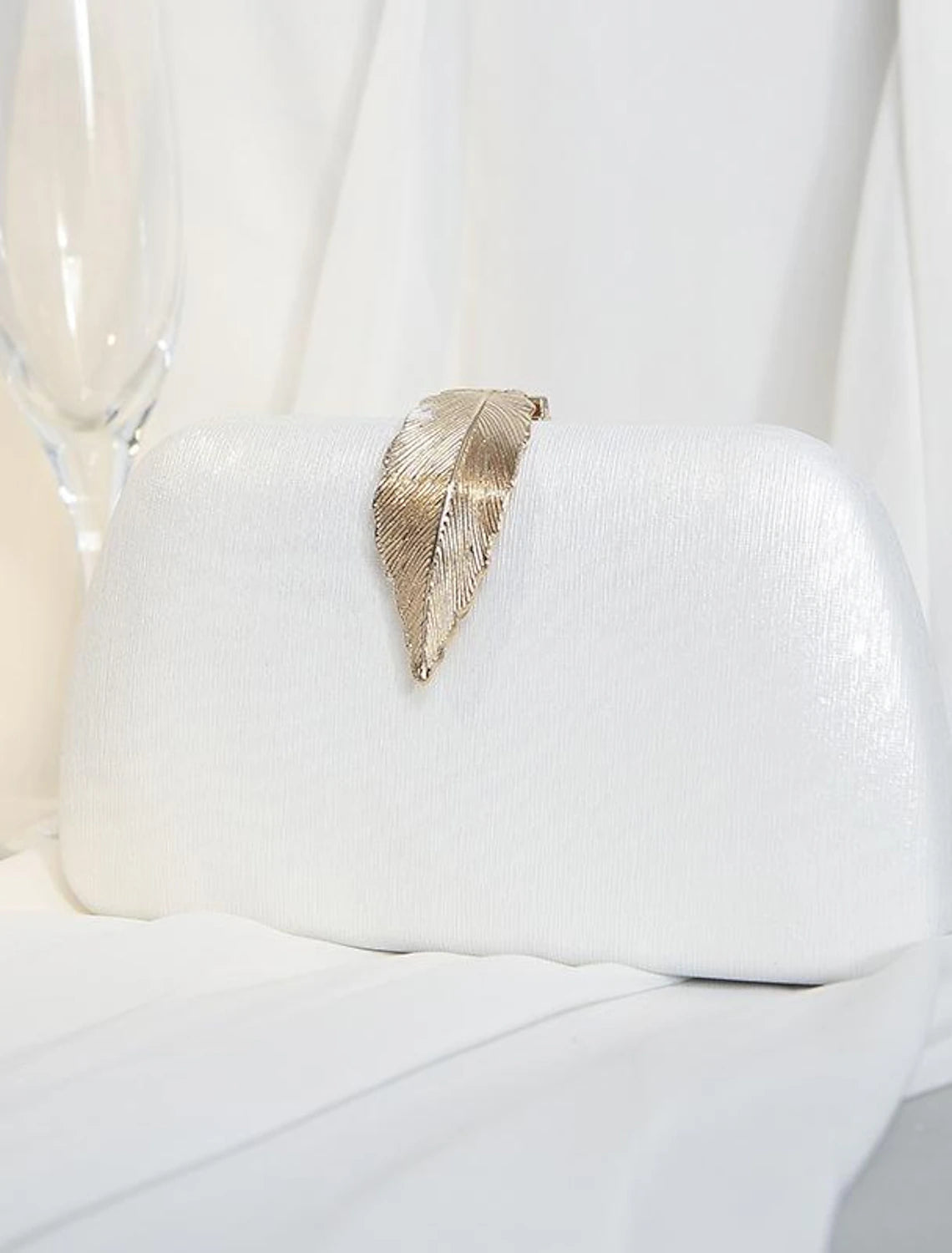 Durable evening bag in a solid color for holiday events.