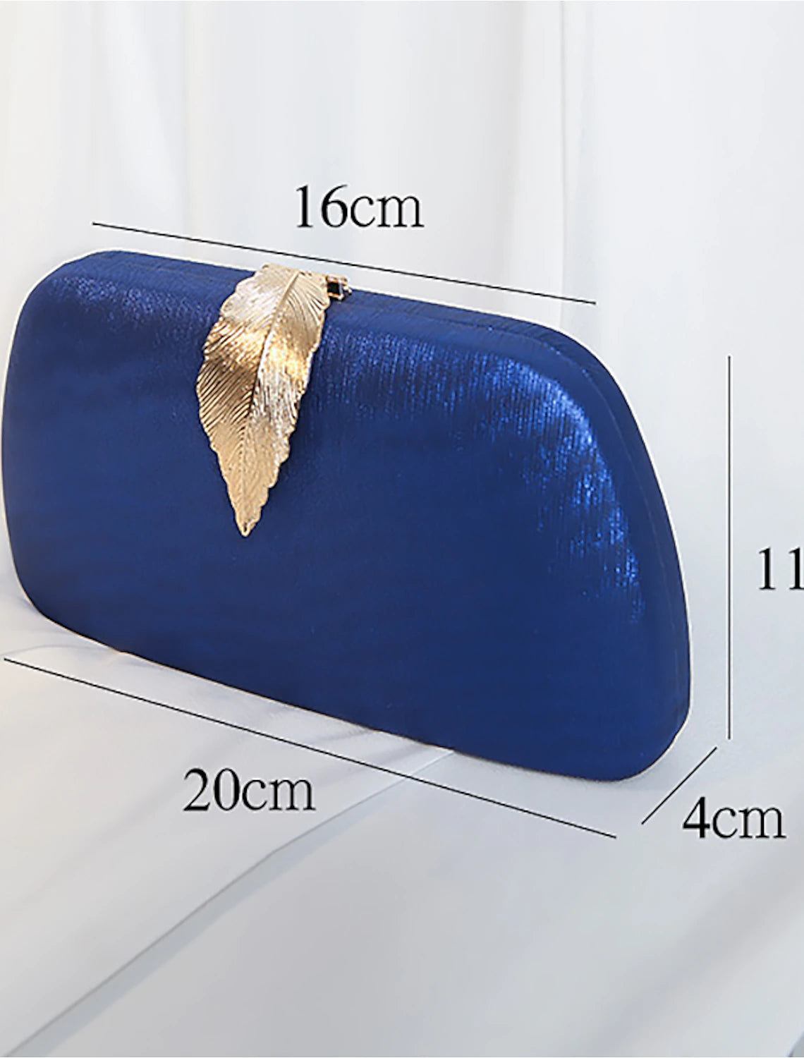 Back view of the women's polyester clutch evening bag.