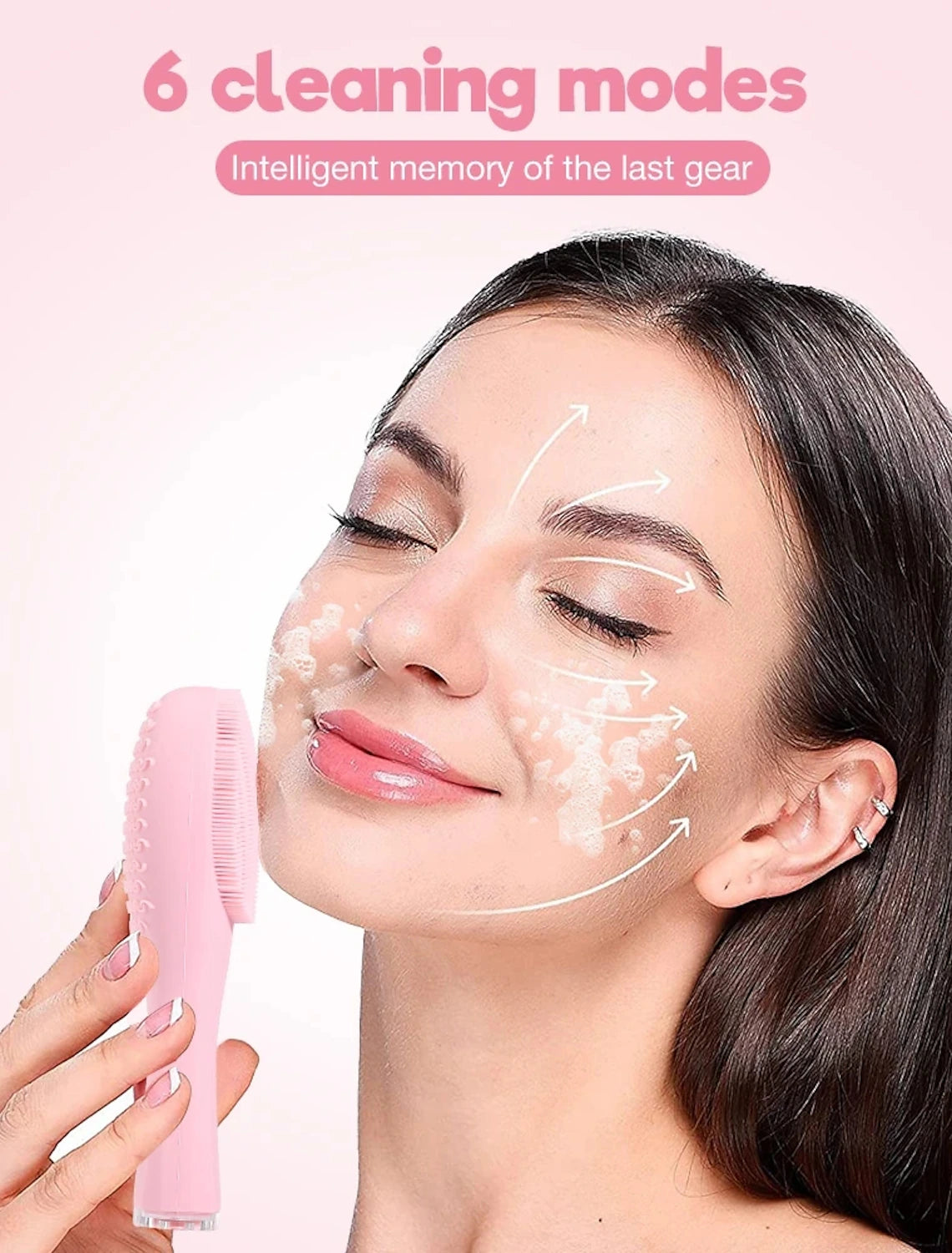 X2 Silicone Electric Facial Cleansing Brush.