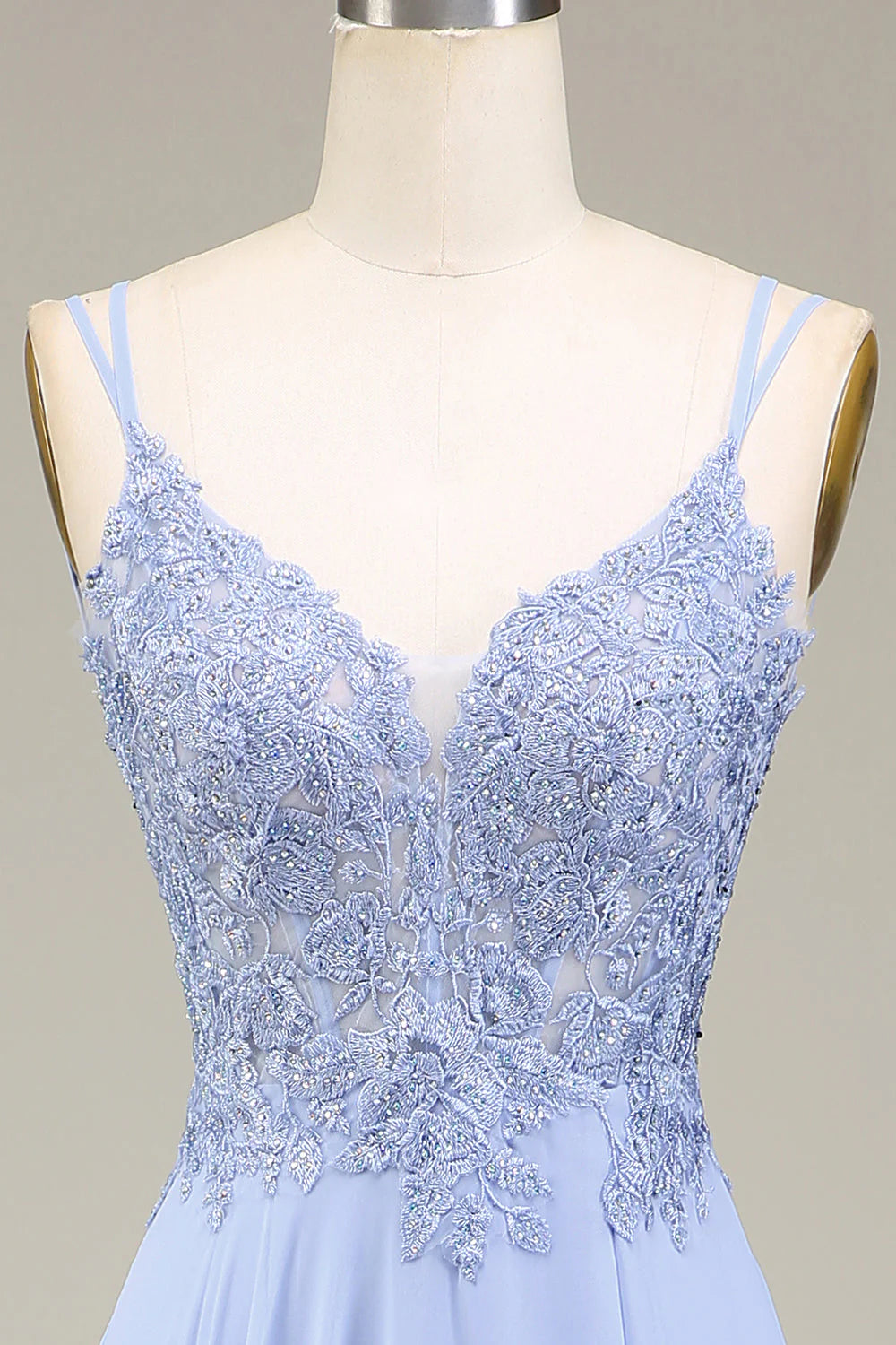 A-Line Long Prom Dress with Appliques