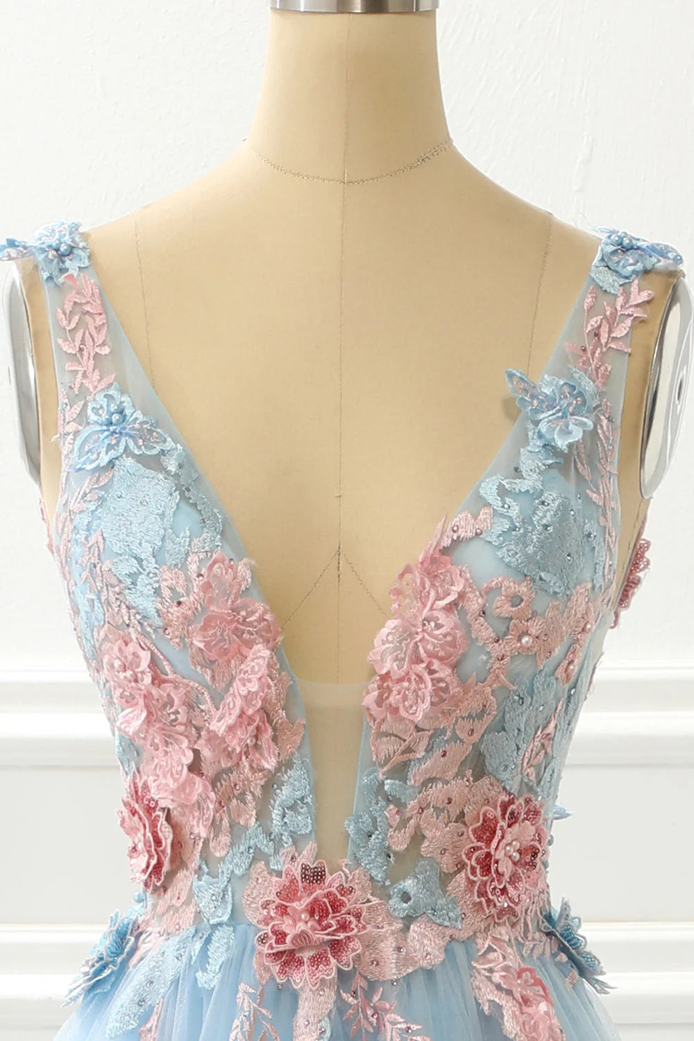 A-Line Princess Prom Dress With Appliques