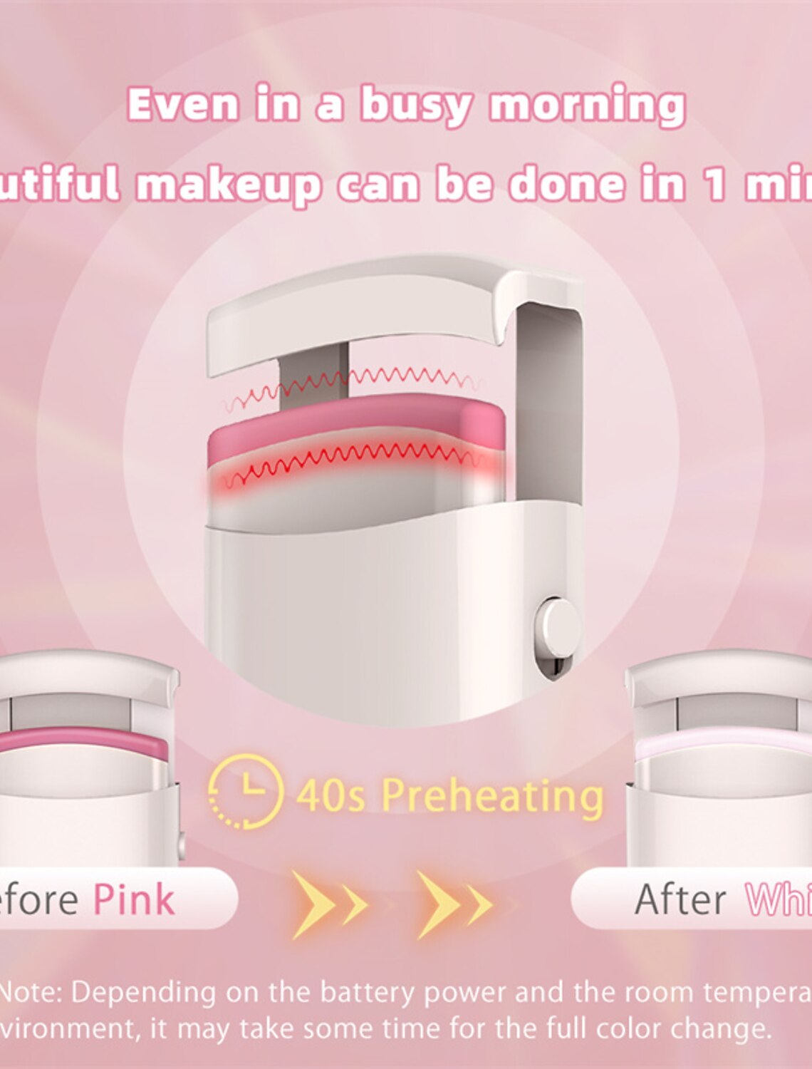 Elektrisch beheizte Wimpernzange, lang anhaltende Locke, elektrische Wimperndauerwelle, Wimpernclip, Wimpernzange, Gerät, Make-up-Tools