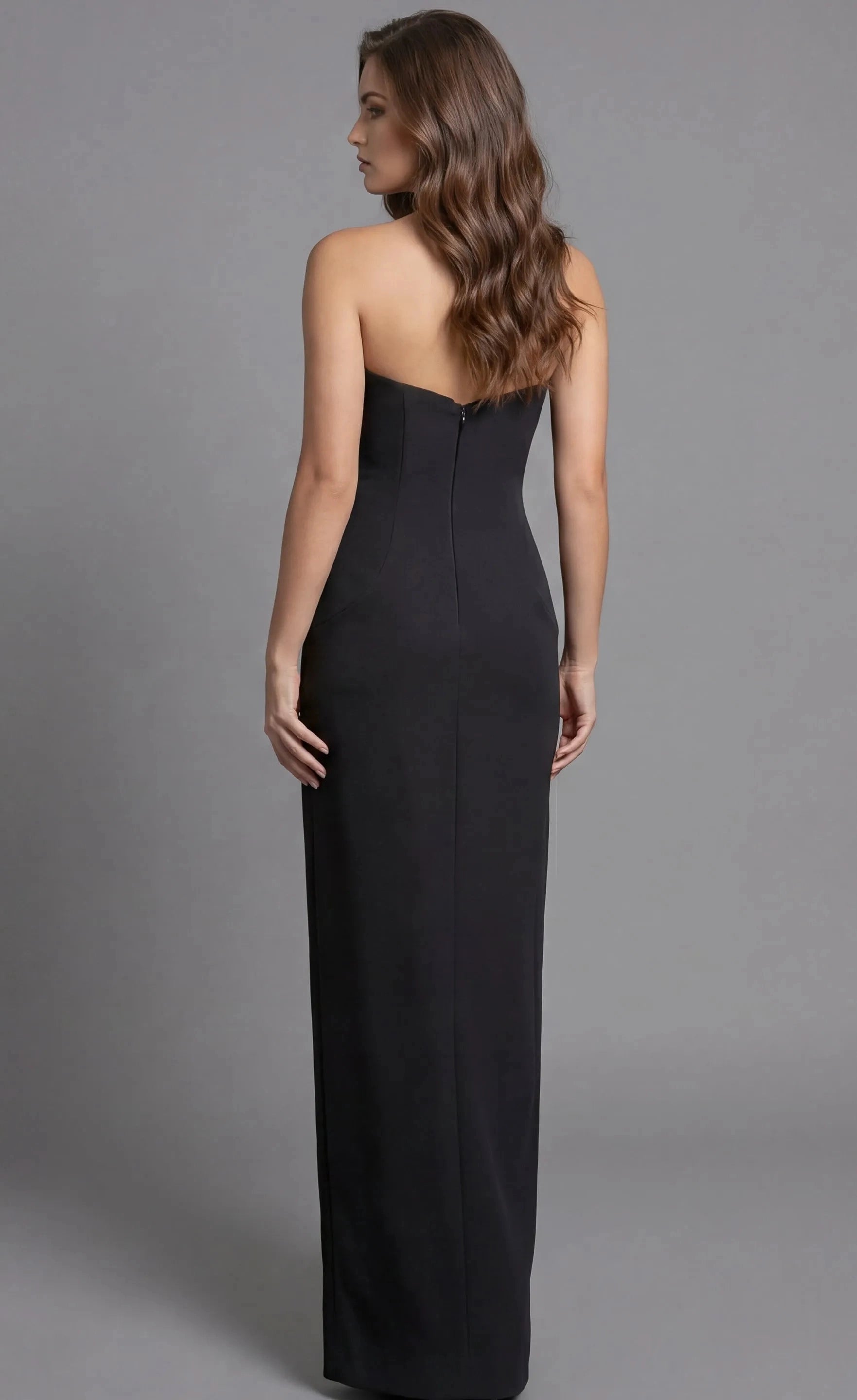Elegant Mermaid Sweetheart Strapless Zipper Back Train Long Prom Dress