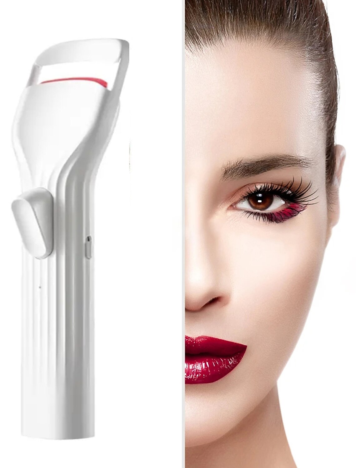 Portable Mini Electric Heated Eyelash Curler Rechargeable Heated Eyelash Curler Styling Makeup Tool Lash Lift Custom Mini Eye Lash Curler Eye Beauty Device