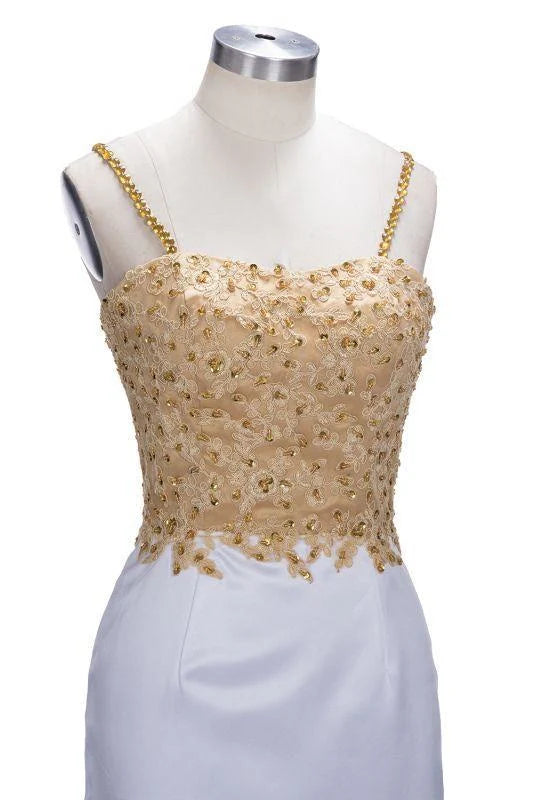 Mermaid Spaghetti Sweetheart Long Tulle Prom Dresses