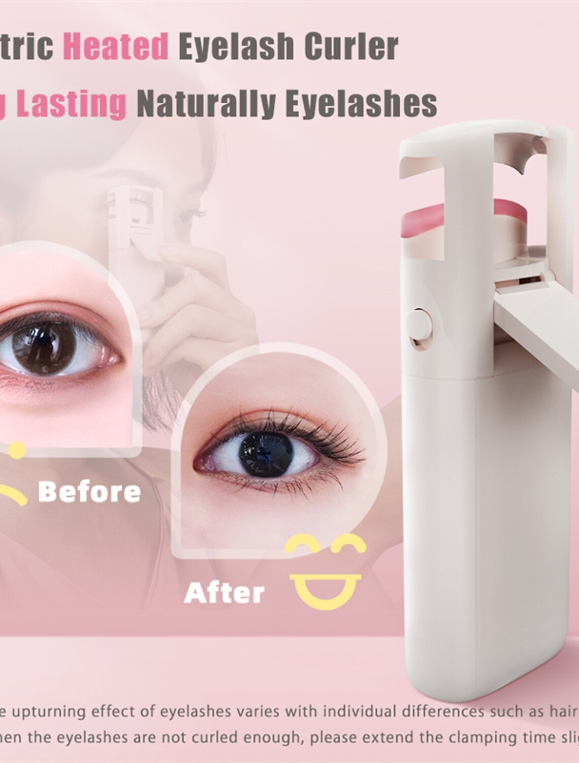 Elektrisch beheizte Wimpernzange, lang anhaltende Locke, elektrische Wimperndauerwelle, Wimpernclip, Wimpernzange, Gerät, Make-up-Tools