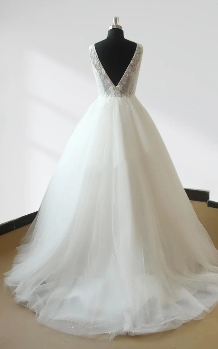 Ballkleid Tüll Spitze Brautkleid
