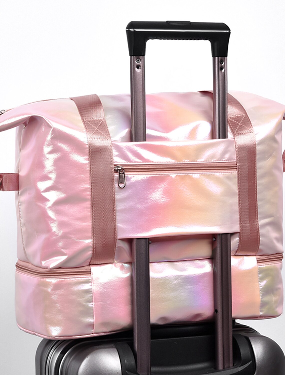 Women's Crossbody Bag Gym Bag Duffle Bag Outdoor Daily Large Capacity Waterproof Expandable White Yellow Pink