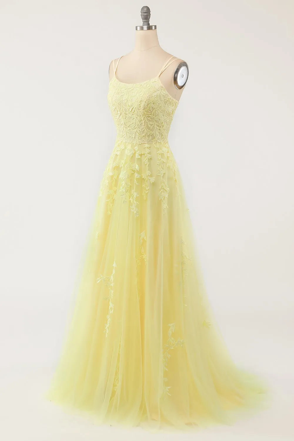 A-line Spaghetti Straps Prom Dress