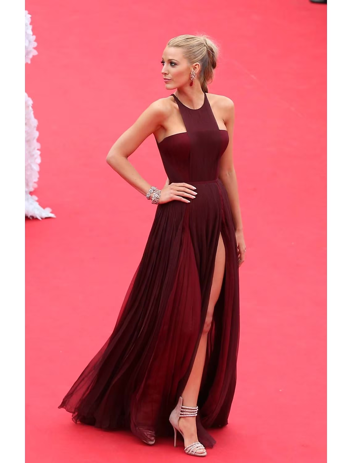 celebrities wearing burgundy dresses Lace-Up Short Corset Homecoming Dress with Sheer Sides– PromGirl