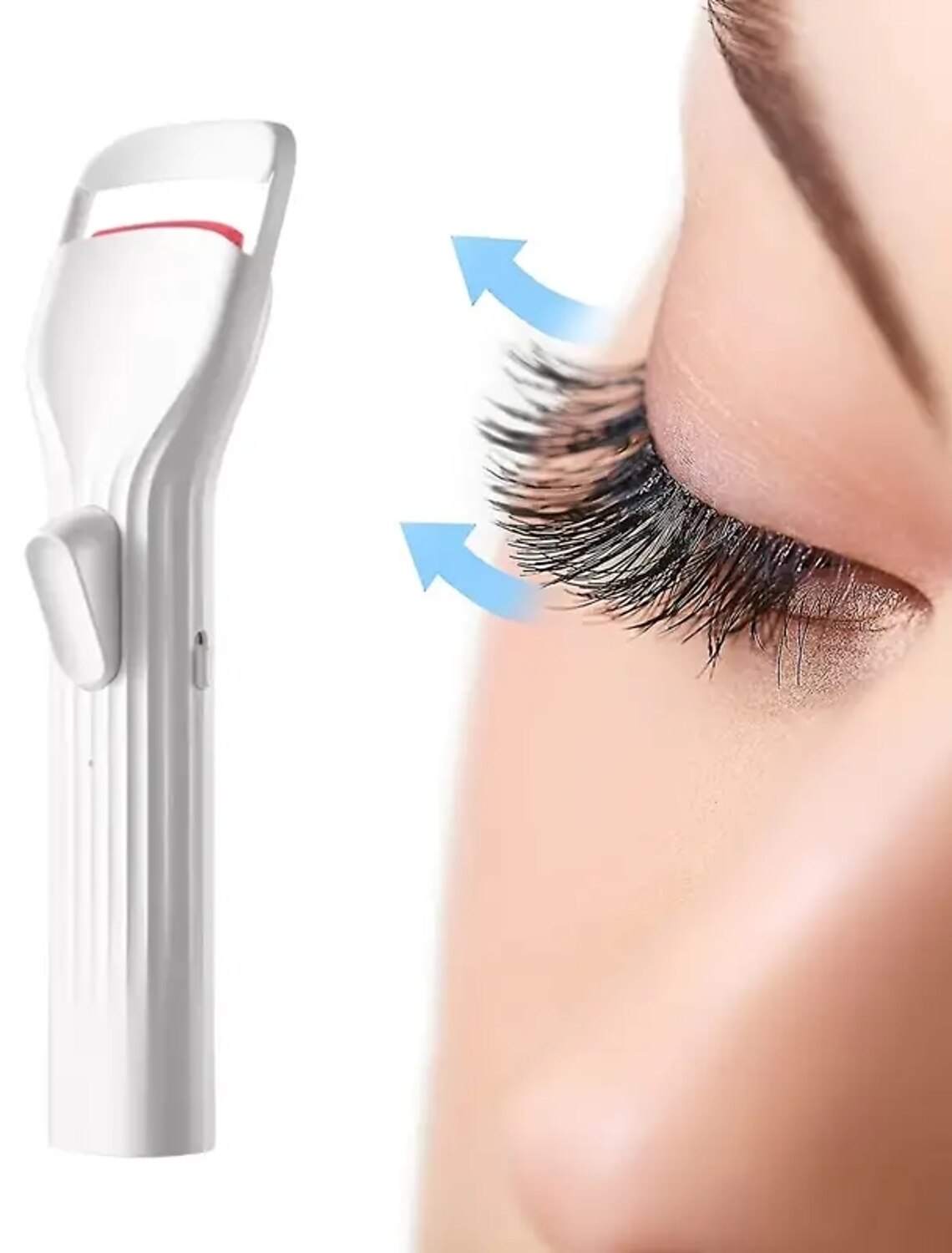 Portable Mini Electric Heated Eyelash Curler Rechargeable Heated Eyelash Curler Styling Makeup Tool Lash Lift Custom Mini Eye Lash Curler Eye Beauty Device