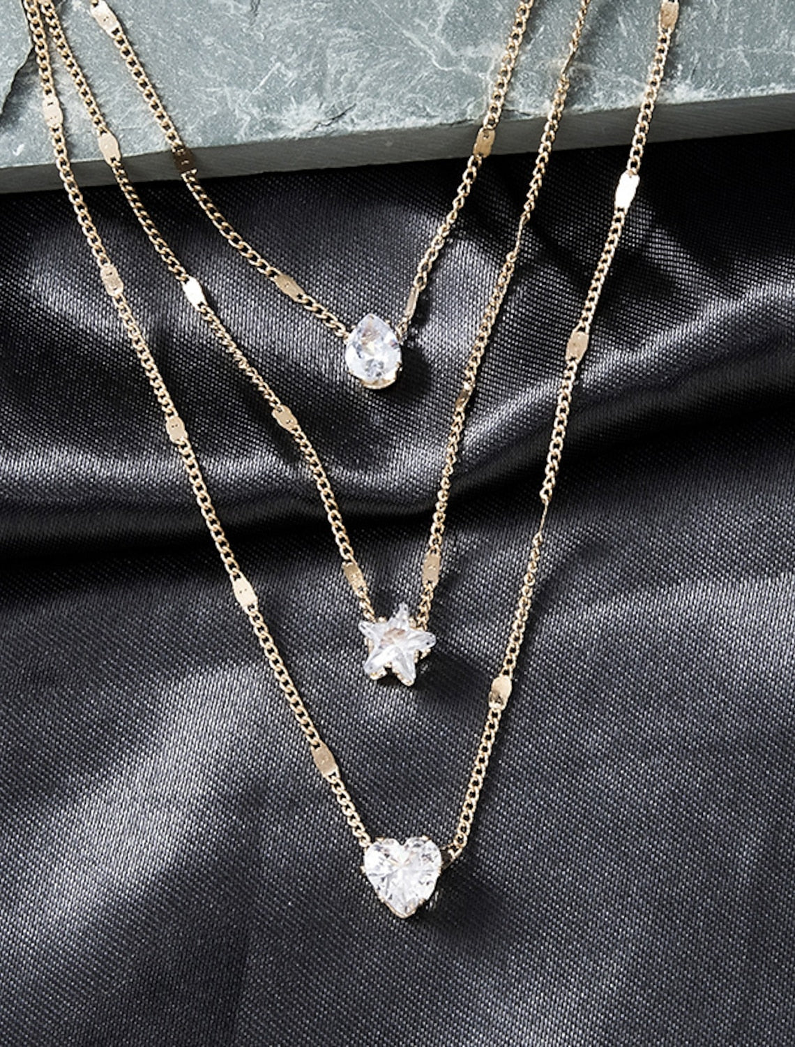 Necklace Zircon Chrome Women's Fashion Classic Cool Wedding Geometric Necklace For Wedding Party