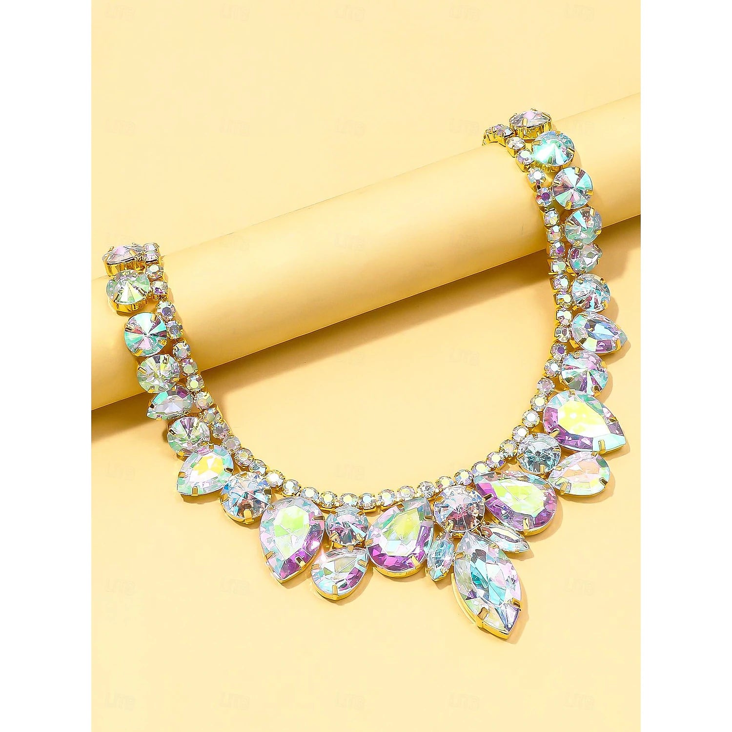 Jewelry Rhinestones Women's Elegant Luxury Beads Wedding irregular Necklace For Wedding Party