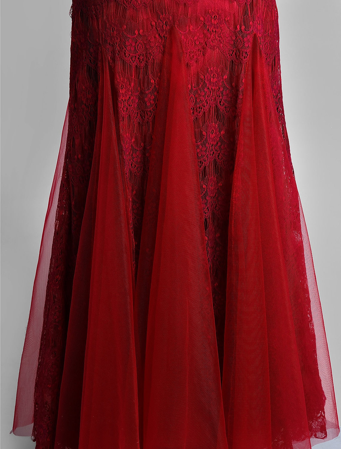 Mermaid / Trumpet Mother of the Bride Dress Jewel Neck Ankle Length Lace Tulle Sleeveless No with Lace Crystals