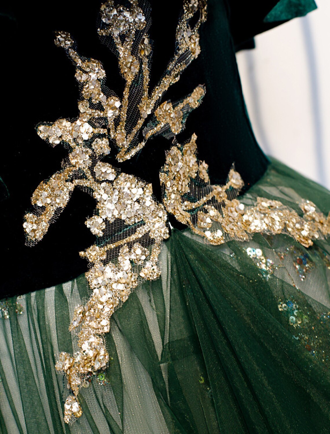 A-Linie Ballkleider Glitzerndes Kleid Hochzeitsgast Verlobung Bodenlang Ärmellos Spaghettiträger Organza mit Pailletten