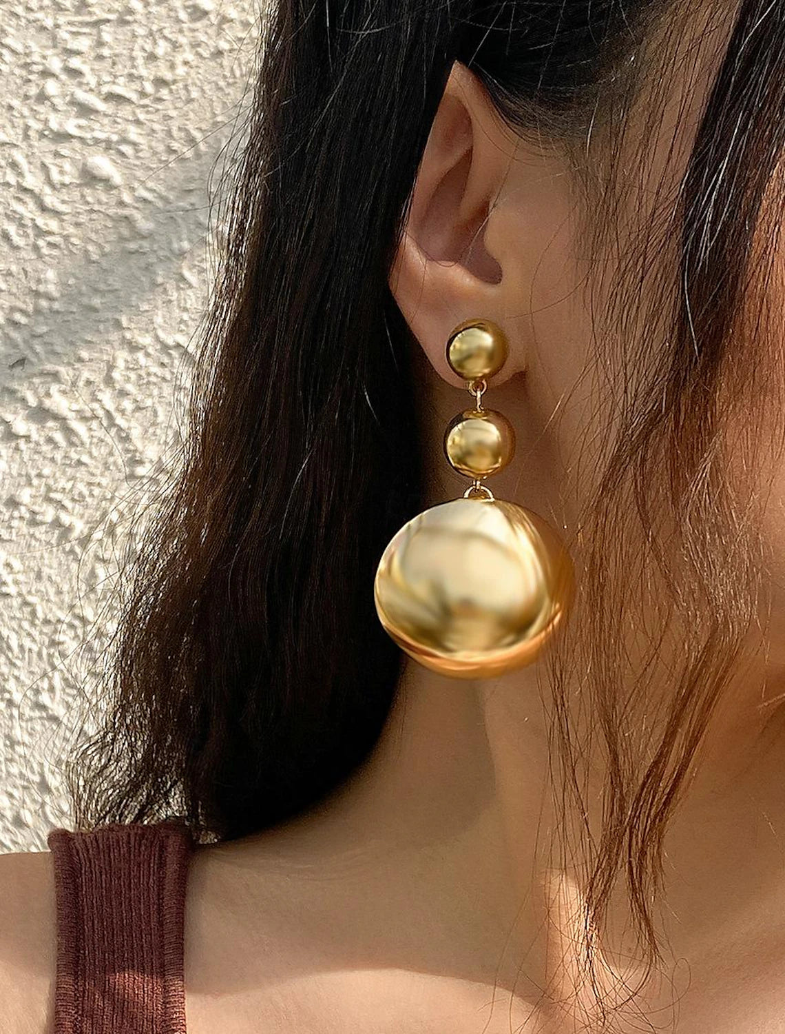 Jewelry Set Two-piece Suit Acrylic 1 Necklace Earrings Women's Vintage Stylish Classic Donuts irregular Jewelry Set For Party Club