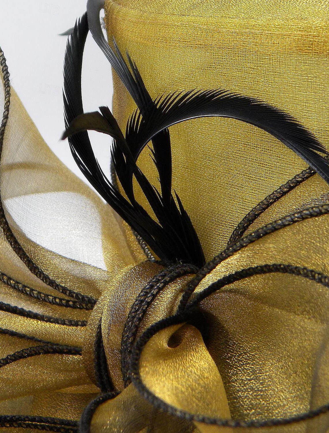 Fascinators Hats Organza Ice Silk Floppy Hat Sun Hat Wedding Tea Party Elegant Wedding With Feather Floral Headpiece Headwear