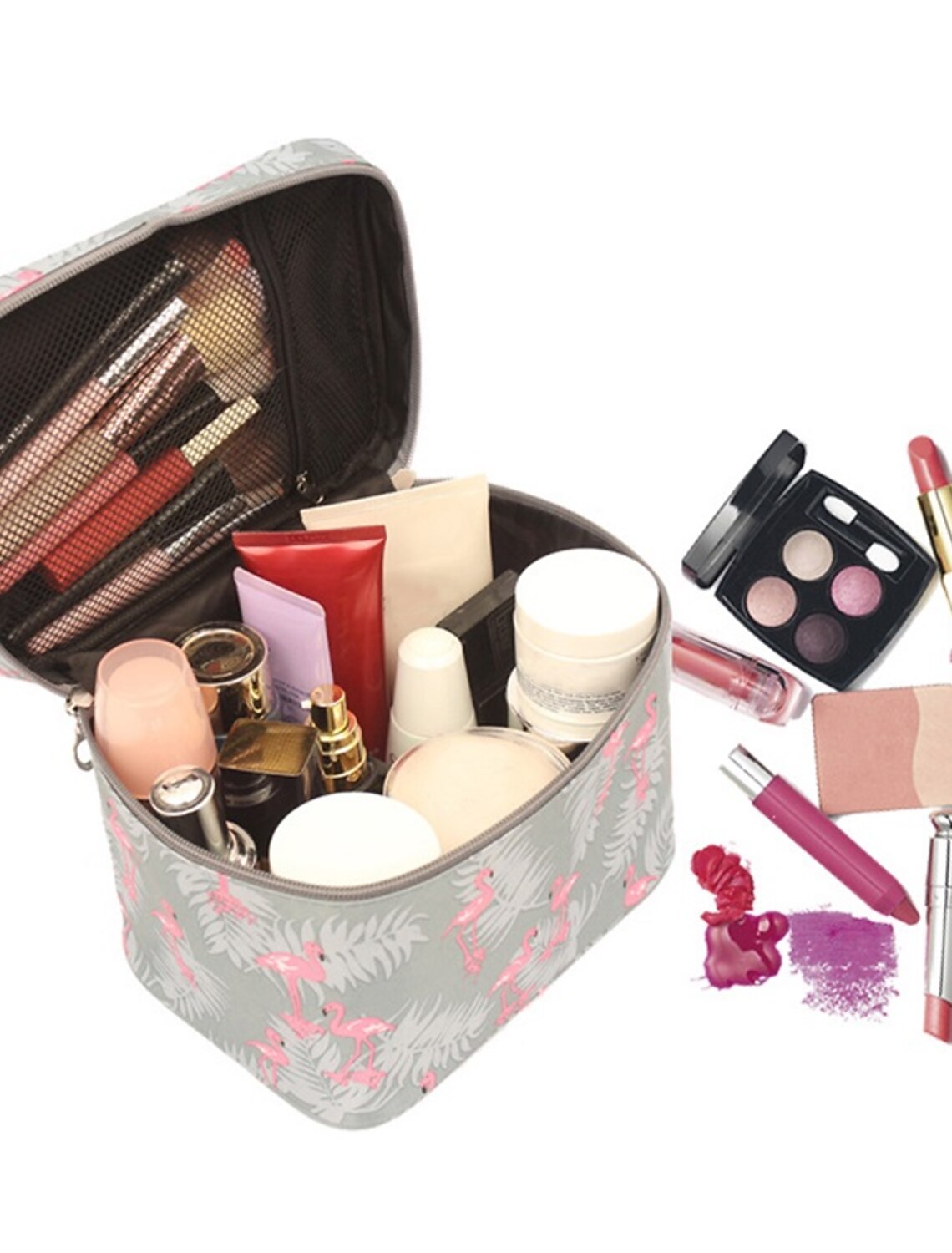 Men's Women's Handbag Cosmetic Bag Polyester Party Daily Large Capacity Breathable Durable Cartoon Pink-Black Pink cherry Blue star