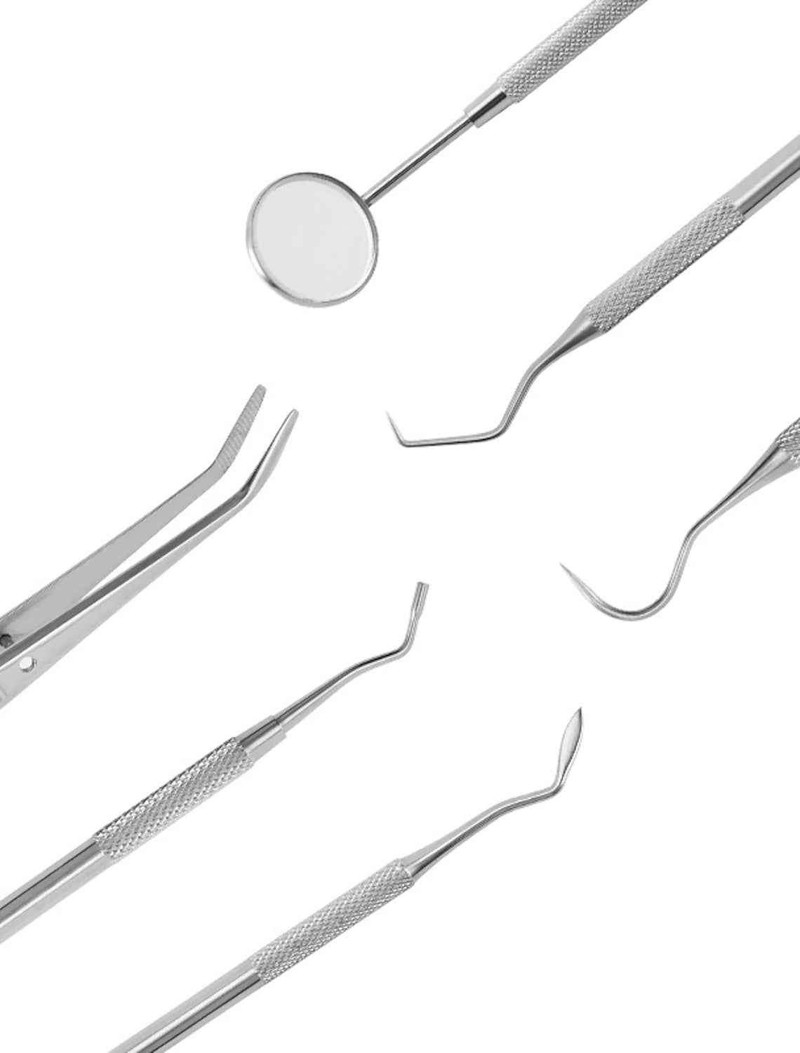 9 Pcs Set Stainless Steel Dental Cleaning Tools Oral Care Tools Dental Calculus Cleaning Dental Stains Tartar Care Tools