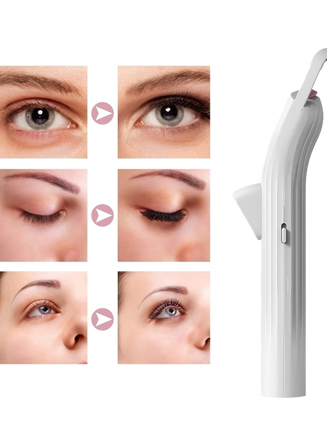 Portable Mini Electric Heated Eyelash Curler Rechargeable Heated Eyelash Curler Styling Makeup Tool Lash Lift Custom Mini Eye Lash Curler Eye Beauty Device