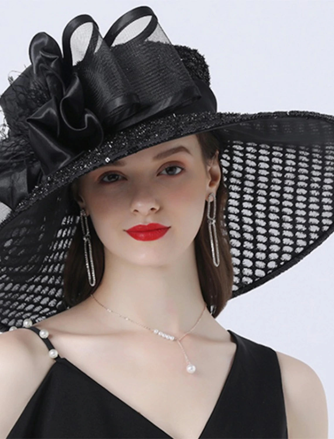 Hats Headwear Tulle Organza Bucket Hat Sun Hat Wedding Kentucky Derby Horse Race Ladies Day Fashion Vintage Style With Bowknot Flower Headpiece Headwear