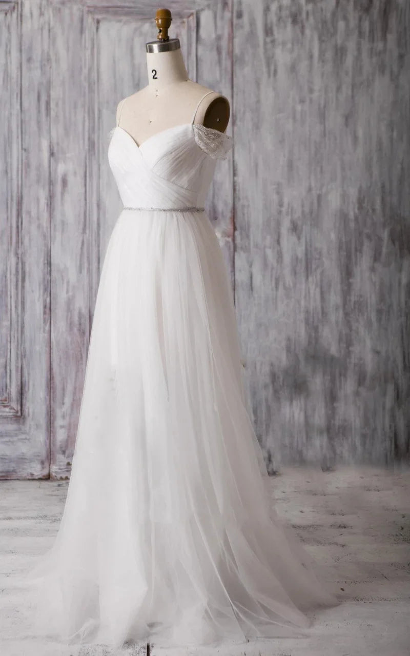 A-Linien-Brautkleid aus Tüll