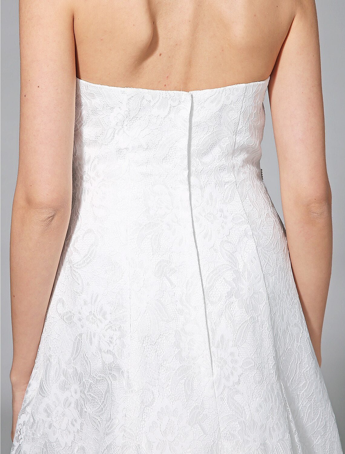 Brautkleider A-Linie Herzausschnitt Ärmellos Sweep/Pinsel Schleppe Spitze Brautkleider Mit Schärpe/Band Seitlich Drapiert