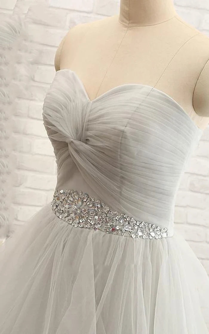 A-Linie U-Ausschnitt Brautkleider