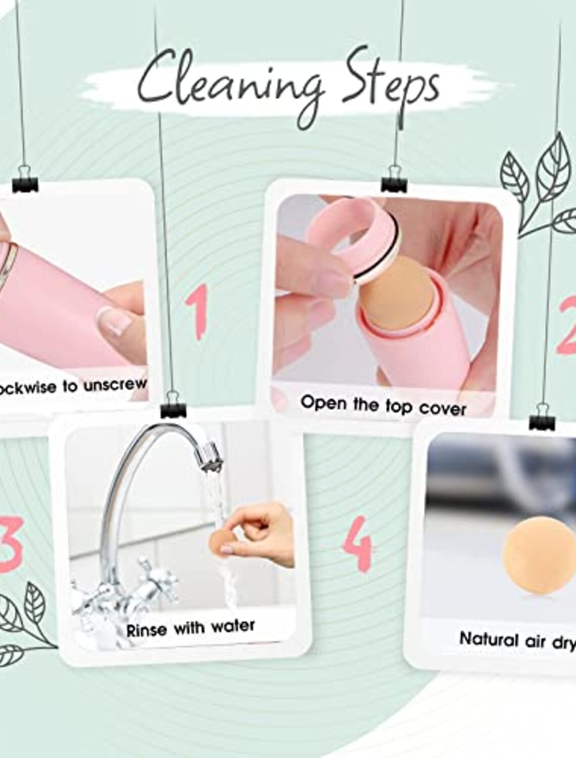 Hautbelebender Roller mit Rosenquarz für die ganztägige Gesichtsbelebung und -aufhellung. Kompakt und wiederverwendbar. Sanft zur Haut. 1 Stück.