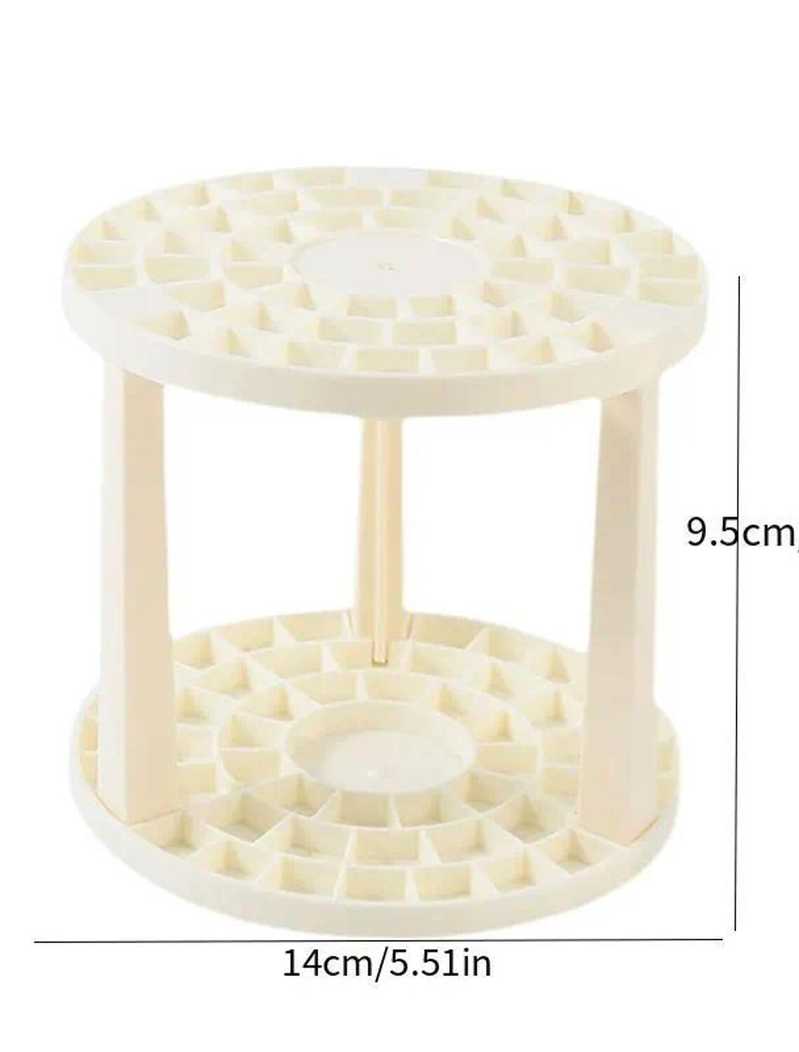 Makeup Brush Storage Rack Porous Pen Holder 49 Grids Large-Capacity Round Pen Holder Plastic Brush Holder Storage Holder