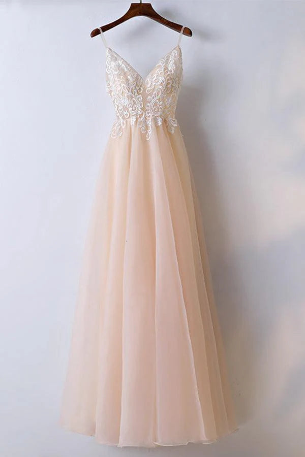 A-Line Sweetheart Off The Shoulder Tulle Lace Prom Dress
