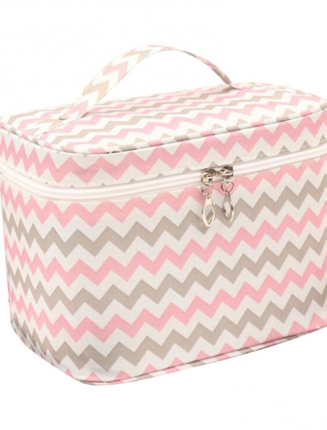 Men's Women's Handbag Cosmetic Bag Polyester Party Daily Large Capacity Breathable Durable Cartoon Pink-Black Pink cherry Blue star