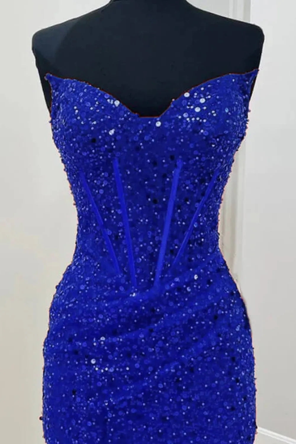 Bodycon Sweetheart Sequins Corset Homecoming Dress