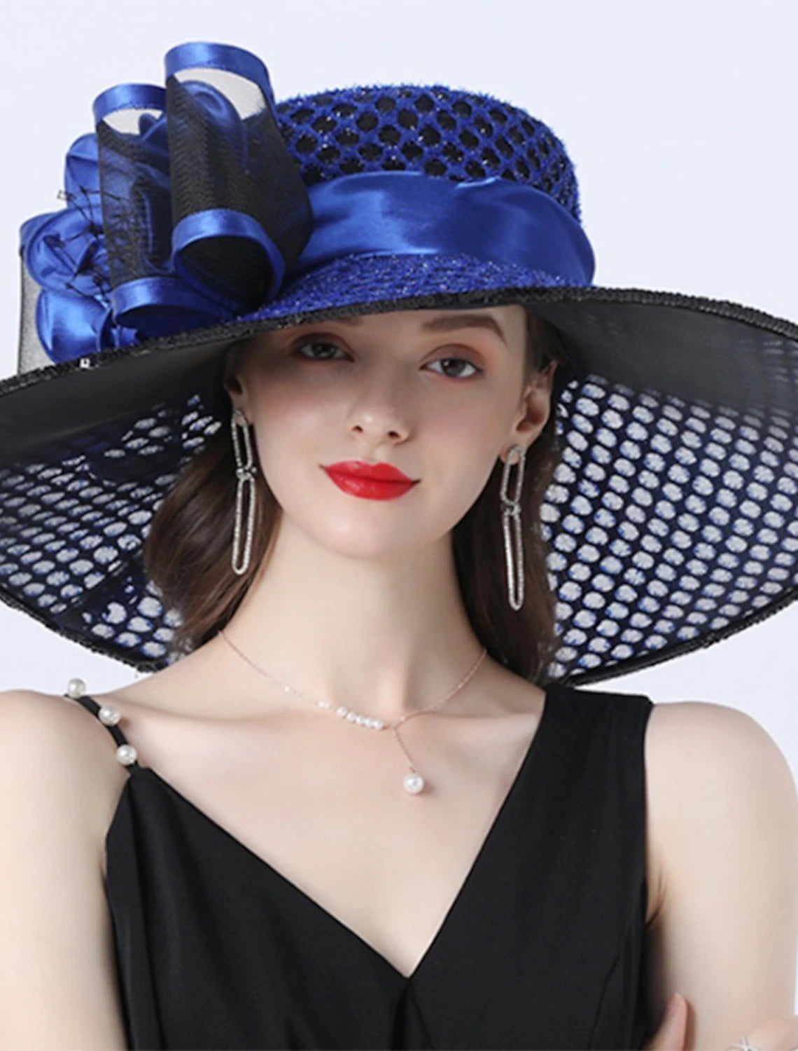 Hats Headwear Tulle Organza Bucket Hat Sun Hat Wedding Kentucky Derby Horse Race Ladies Day Fashion Vintage Style With Bowknot Flower Headpiece Headwear