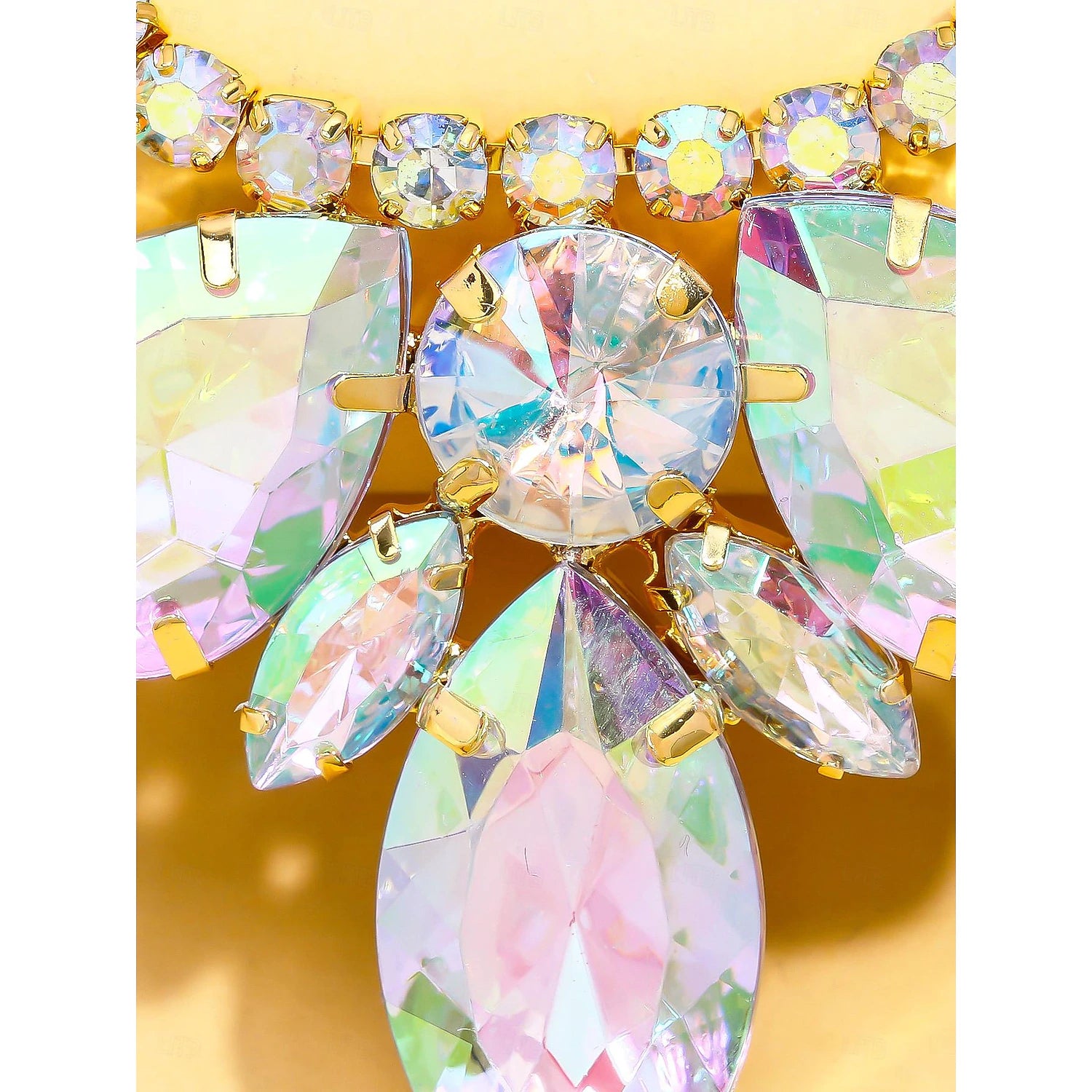 Jewelry Rhinestones Women's Elegant Luxury Beads Wedding irregular Necklace For Wedding Party