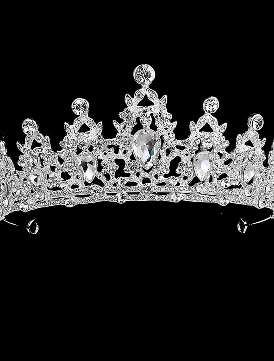Funkelnde Kristall-Diademe und Kronen für Frauen und Mädchen, Rokoko-Hochzeitsaccessoires