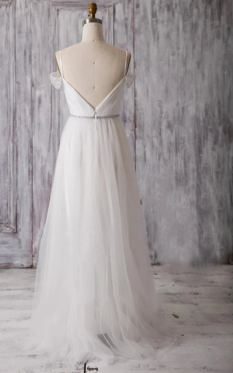 A-Line Tulle Wedding Dress