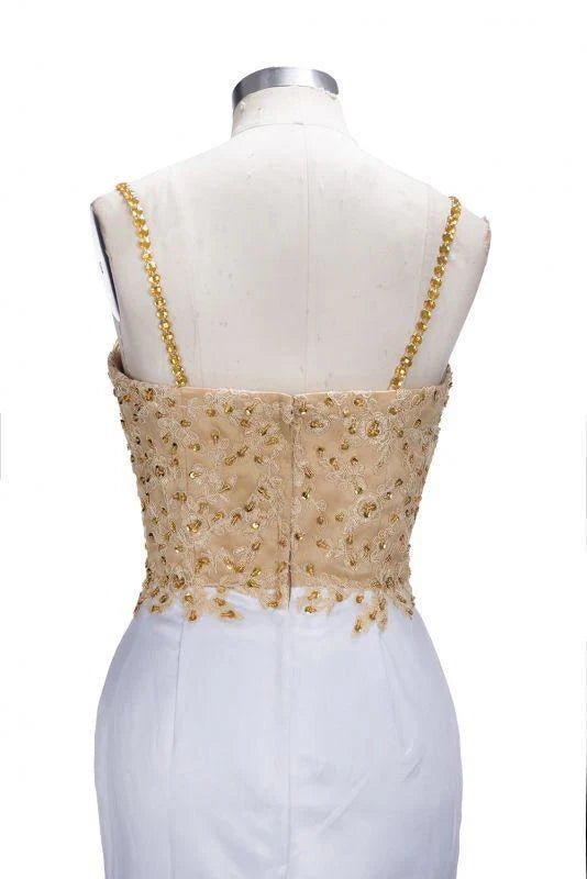 Mermaid Spaghetti Sweetheart Long Tulle Prom Dresses