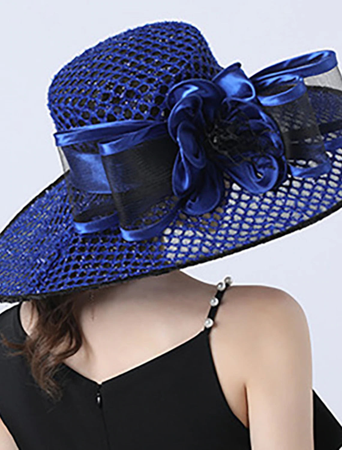 Hats Headwear Tulle Organza Bucket Hat Sun Hat Wedding Kentucky Derby Horse Race Ladies Day Fashion Vintage Style With Bowknot Flower Headpiece Headwear