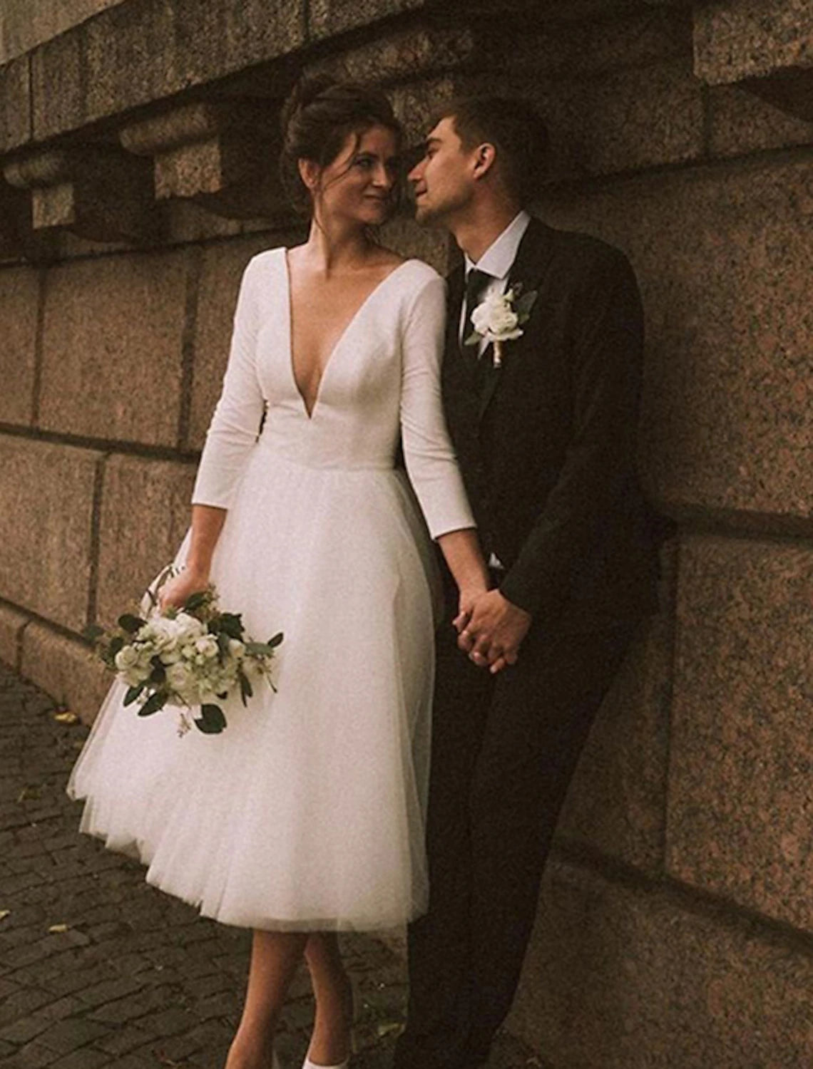 Reception Vintage 1940s / 1950s Little White Dresses Wedding Dresses A – BL Dress