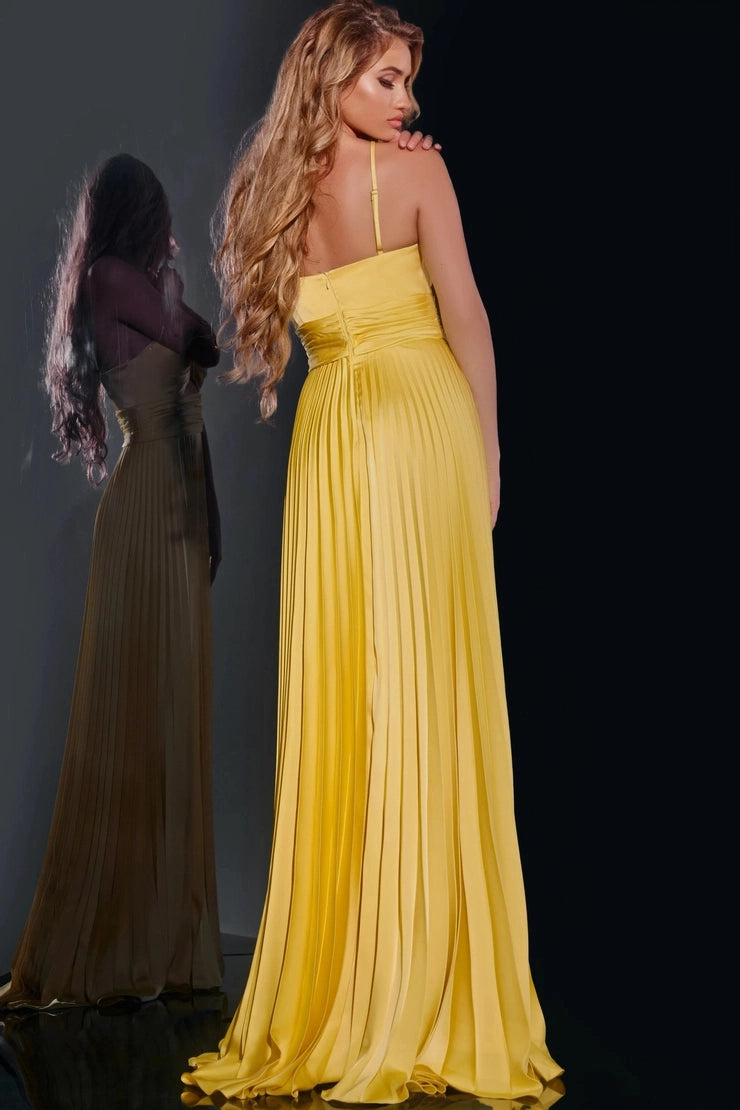 Bright A-Line Halter Sleeveless Open Back Long Prom Dress