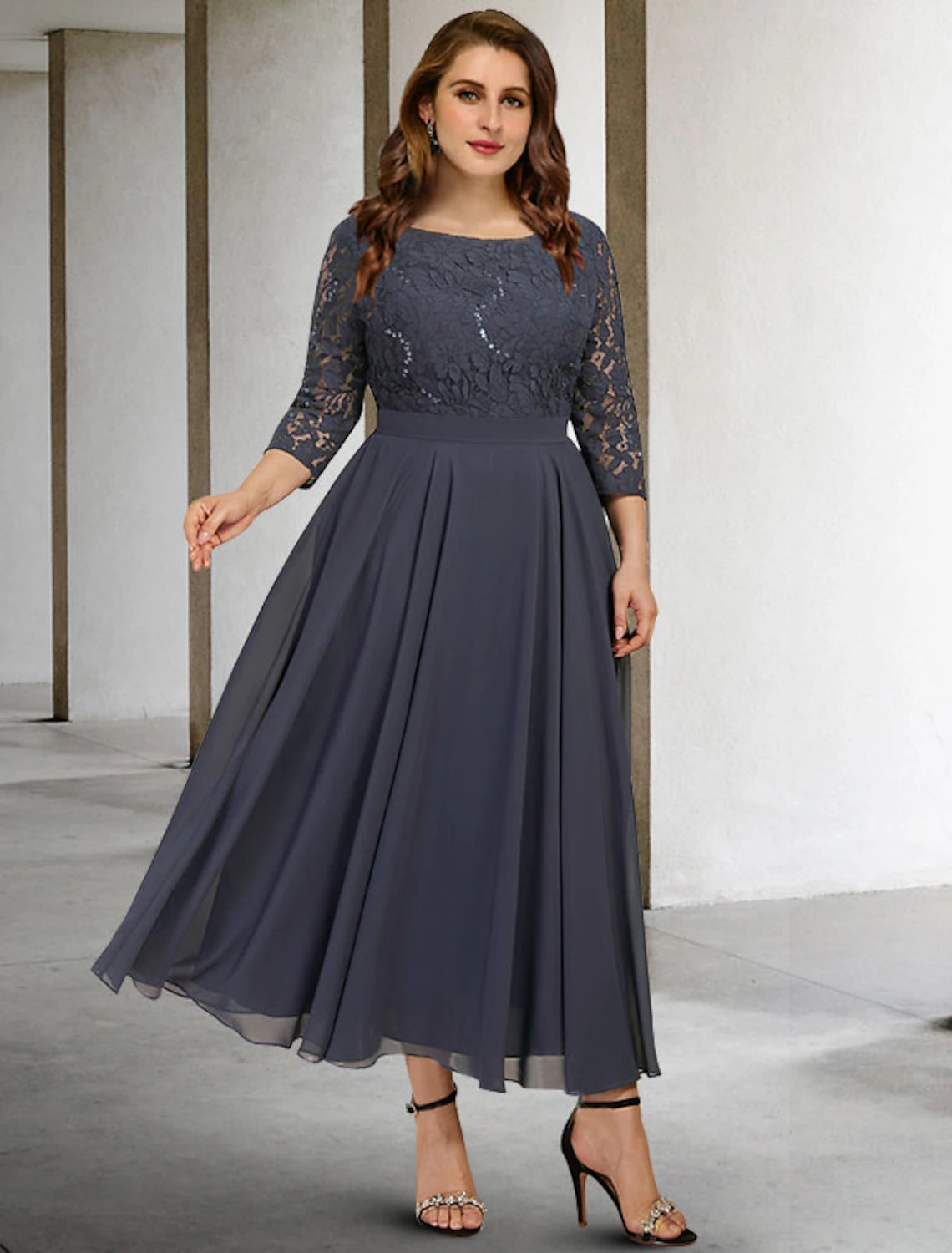 A-Line Mother of the Bride Dresses Plus Size Hide Belly Curve Elegant – BL Dress